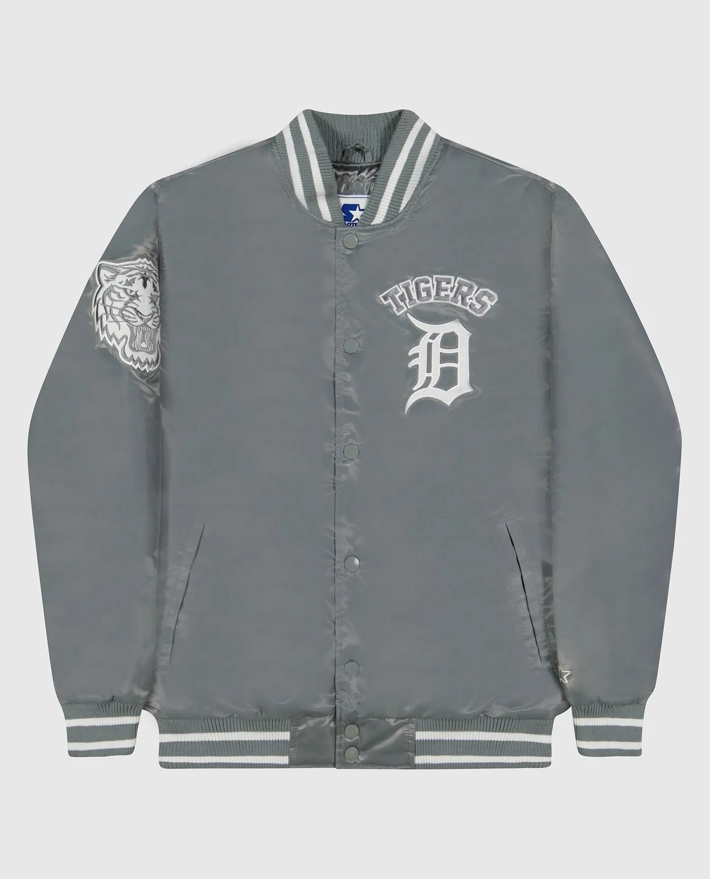Ty Mopkins Detroit Tigers Varsity Satin Full-Snap Jacket sold by Starter