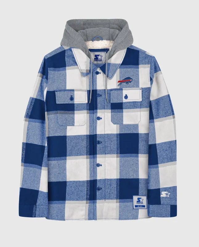 Buffalo Bills The Big Joe Sherpa Lined Plaid Jacket sold by Starter