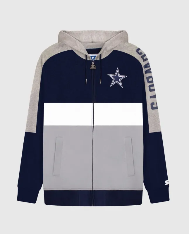 Dallas Cowboys Zip-Front Colorblock Hoodie sold by Starter