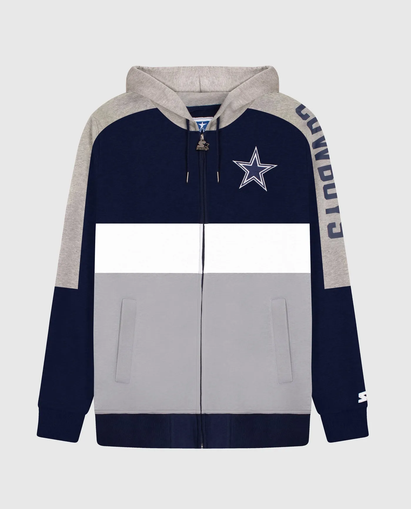 Dallas Cowboys Zip-Front Colorblock Hoodie sold by Starter