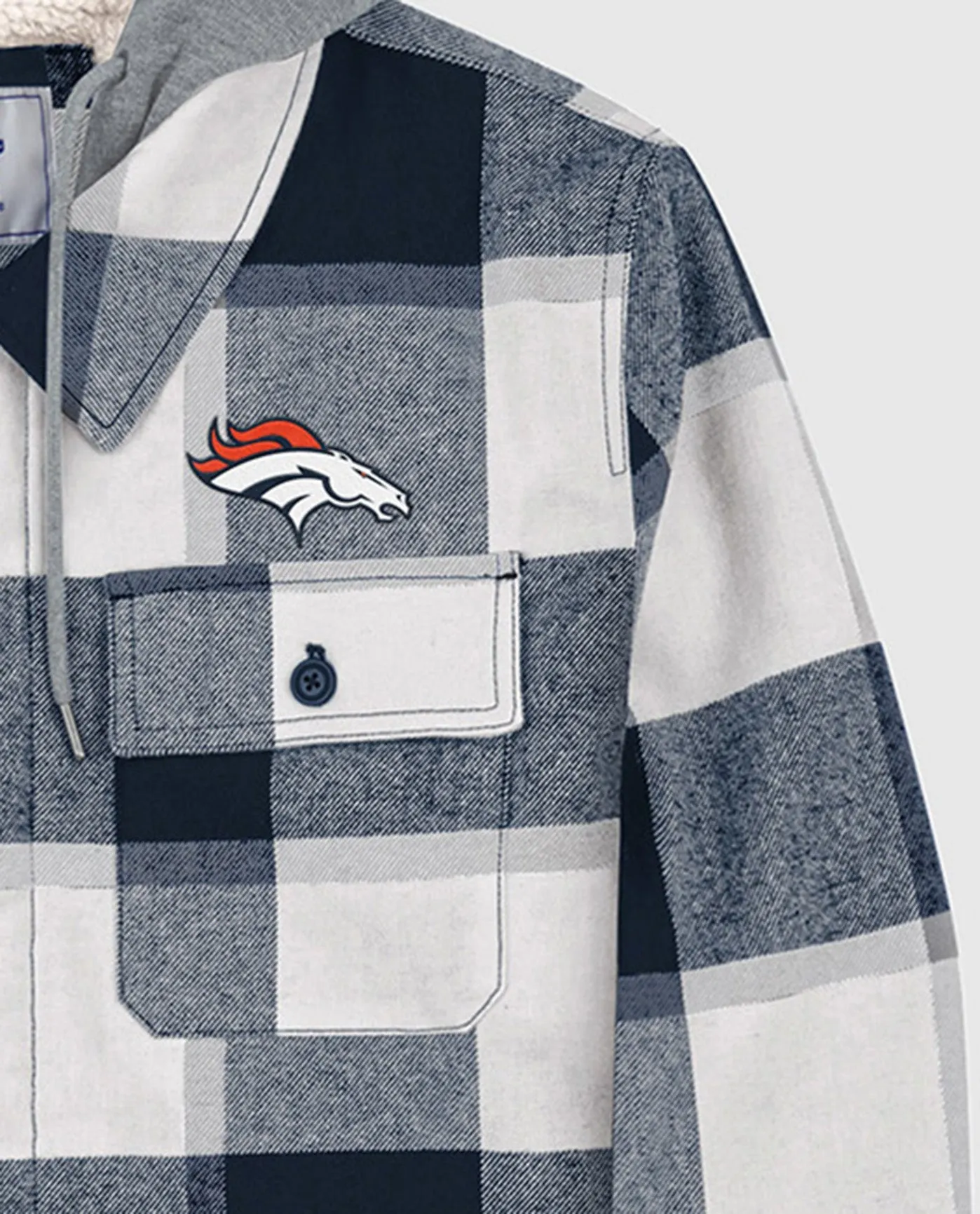 Denver Broncos The Big Joe Sherpa Lined Plaid Jacket sold by Starter product image thumbnail 2