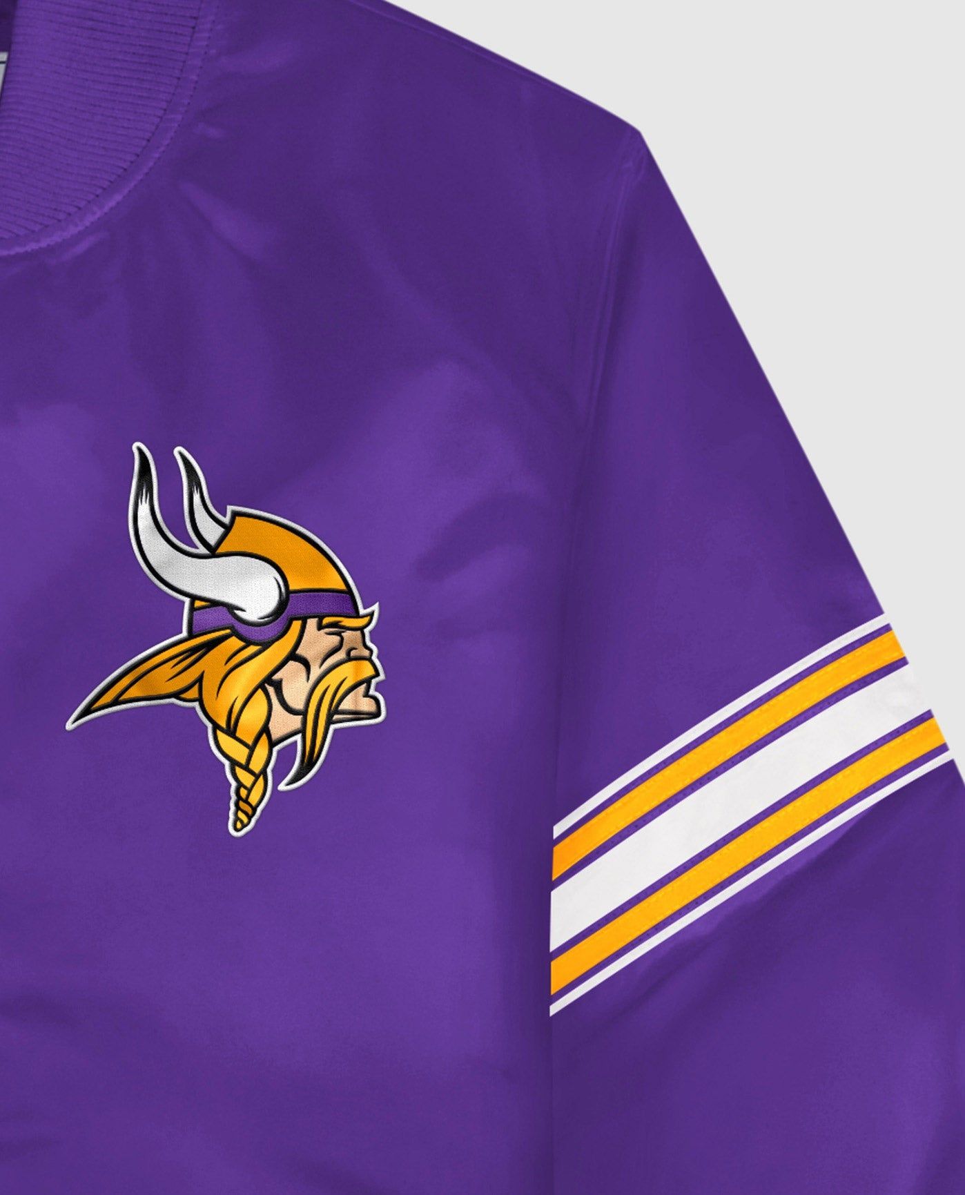 Minnesota Vikings Varsity Satin Full-Snap Jacket sold by Starter product image thumbnail 2
