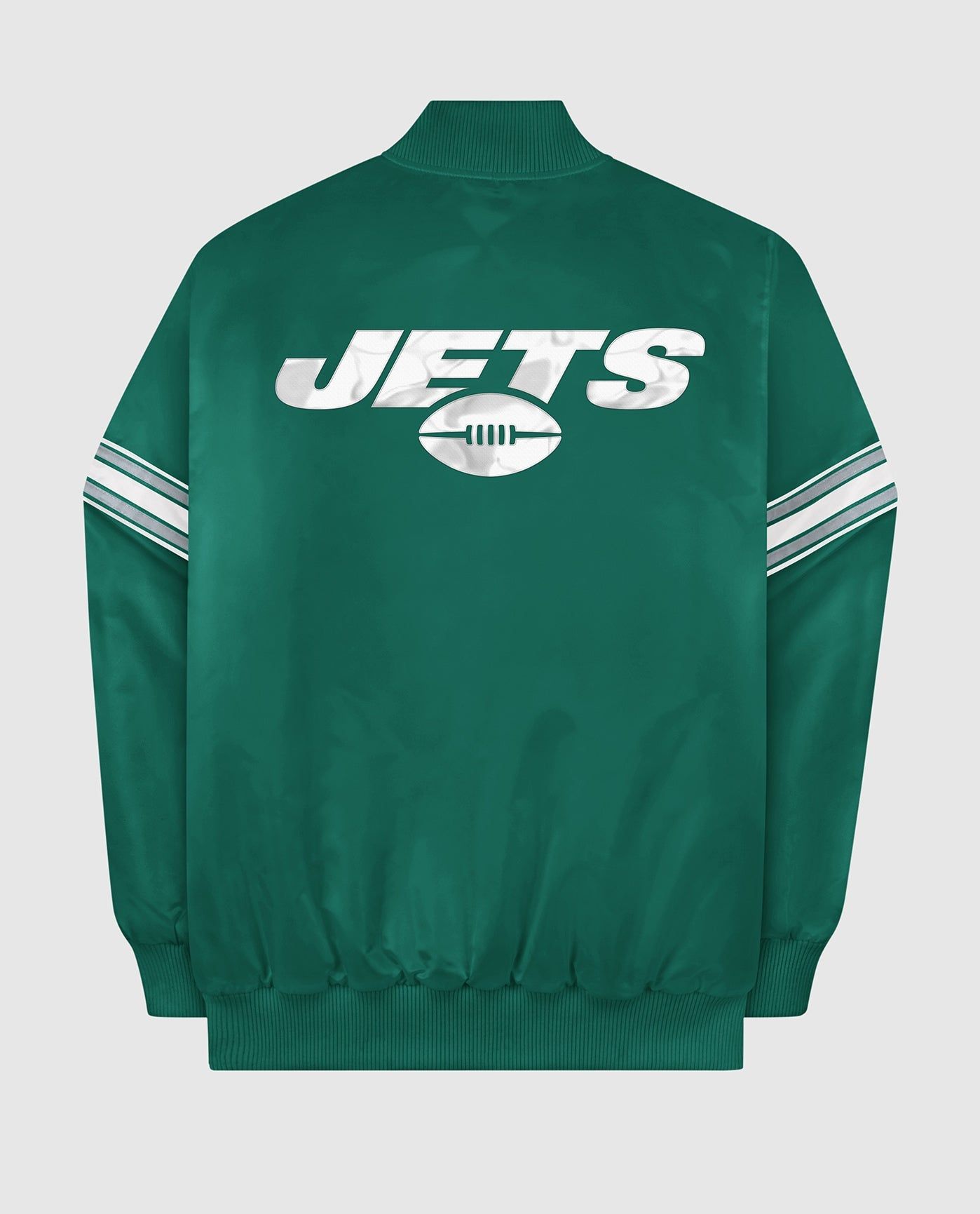 New York Jets Varsity Satin Full-Snap Jacket sold by Starter product image thumbnail 4