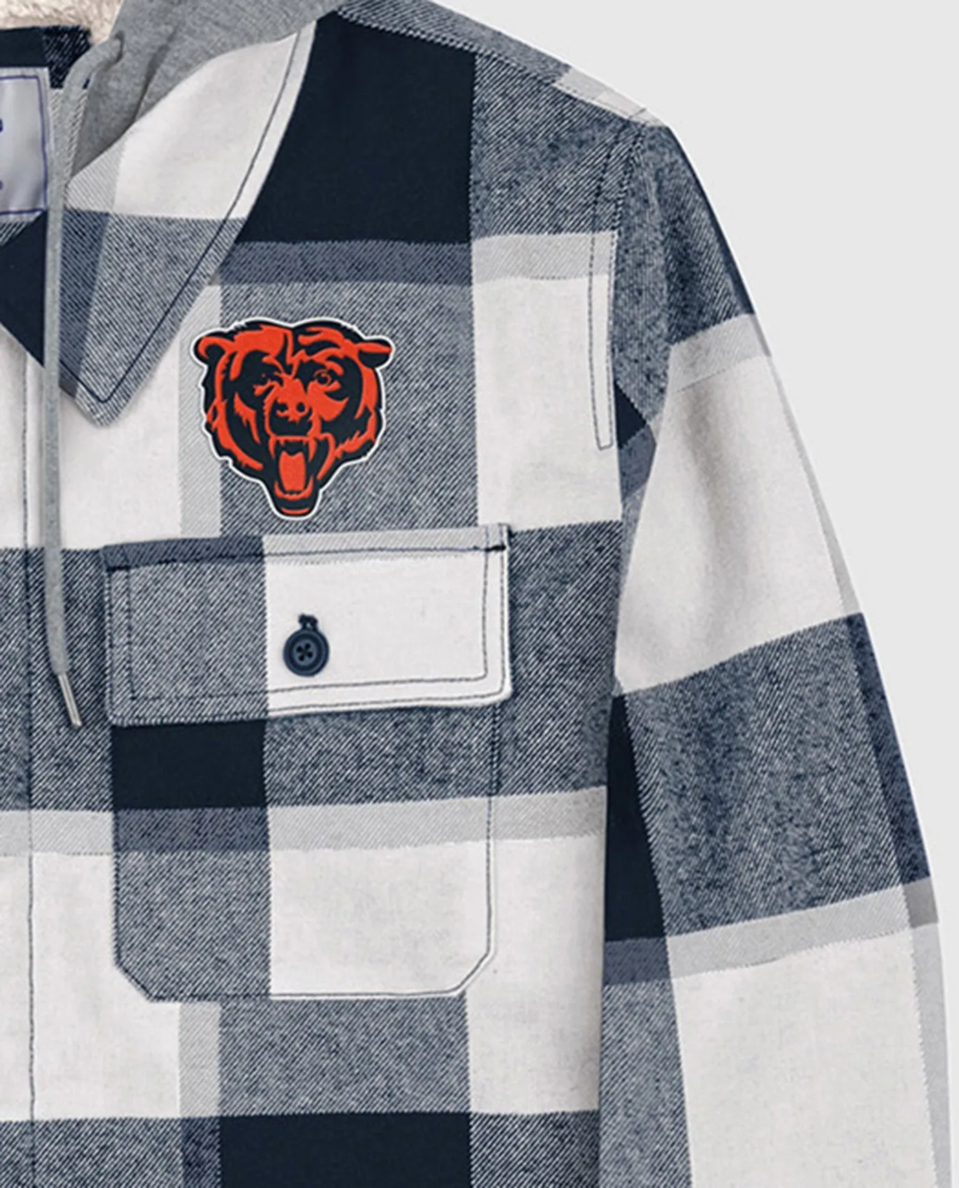 Chicago Bears The Big Joe Sherpa Lined Plaid Jacket sold by Starter product image thumbnail 2