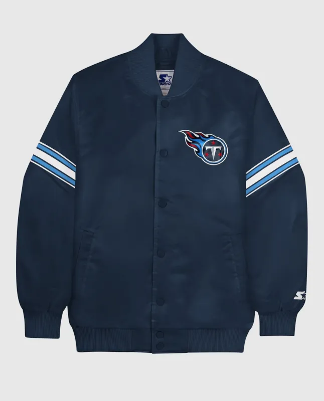 Tennessee Titans Varsity Satin Full-Snap Jacket sold by Starter