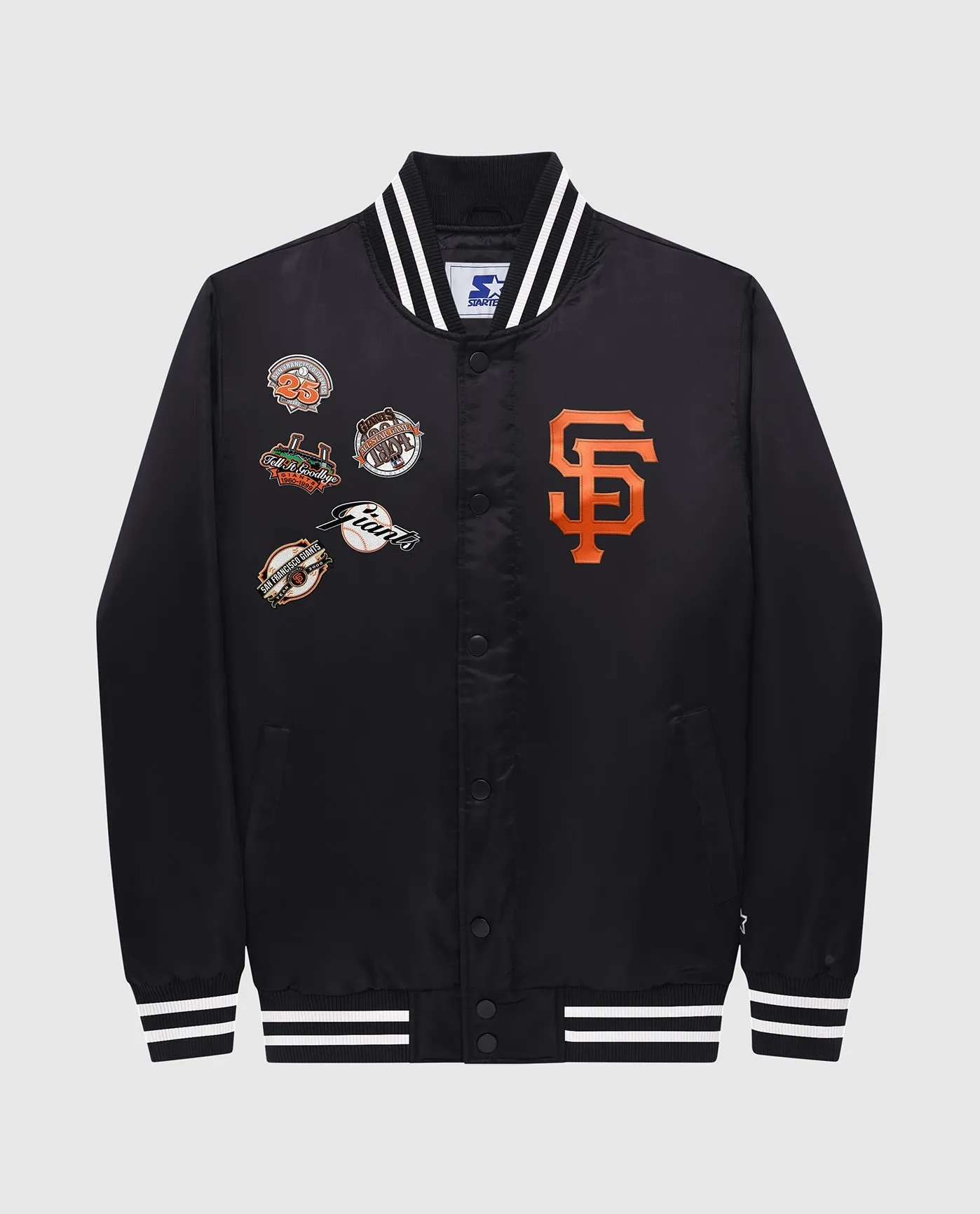 San Francisco Giants Varsity Satin Full-Snap Jacket sold by Starter