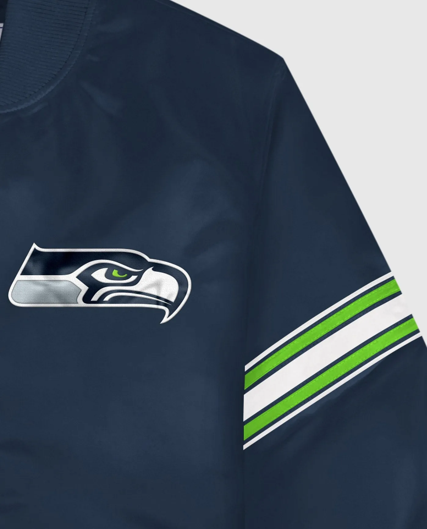 Seattle Seahawks Varsity Satin Full-Snap Jacket sold by Starter product image thumbnail 2
