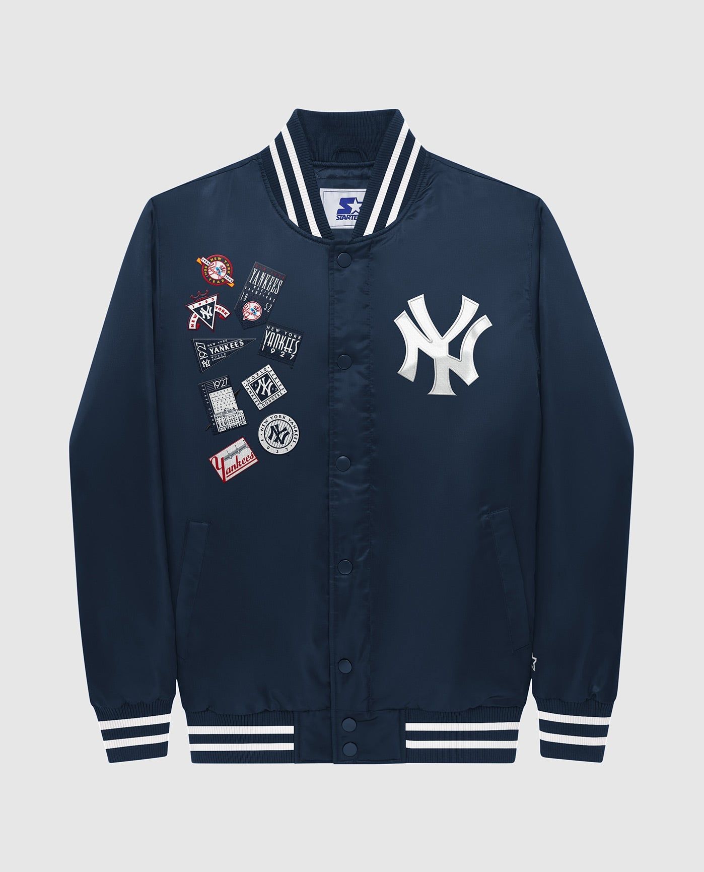 New York Yankees Varsity Satin Full-Snap Jacket sold by Starter