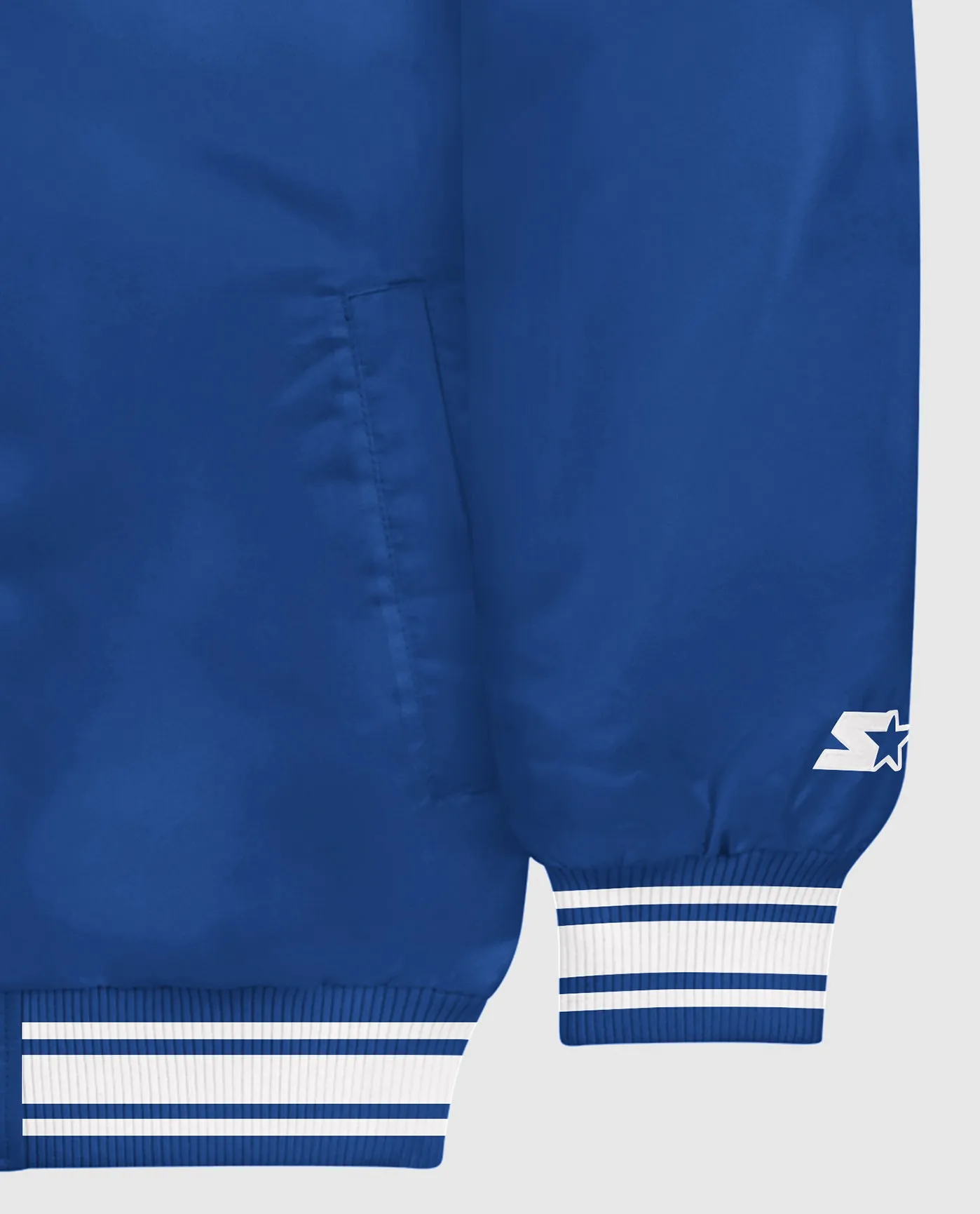 Starter Locker Room Full-Snap Satin Jacket Royal Blue sold by Starter product image thumbnail 3
