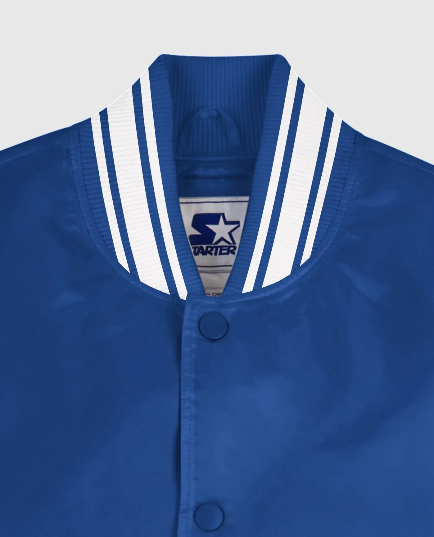 Starter Locker Room Full-Snap Satin Jacket Royal Blue sold by Starter product image thumbnail 2