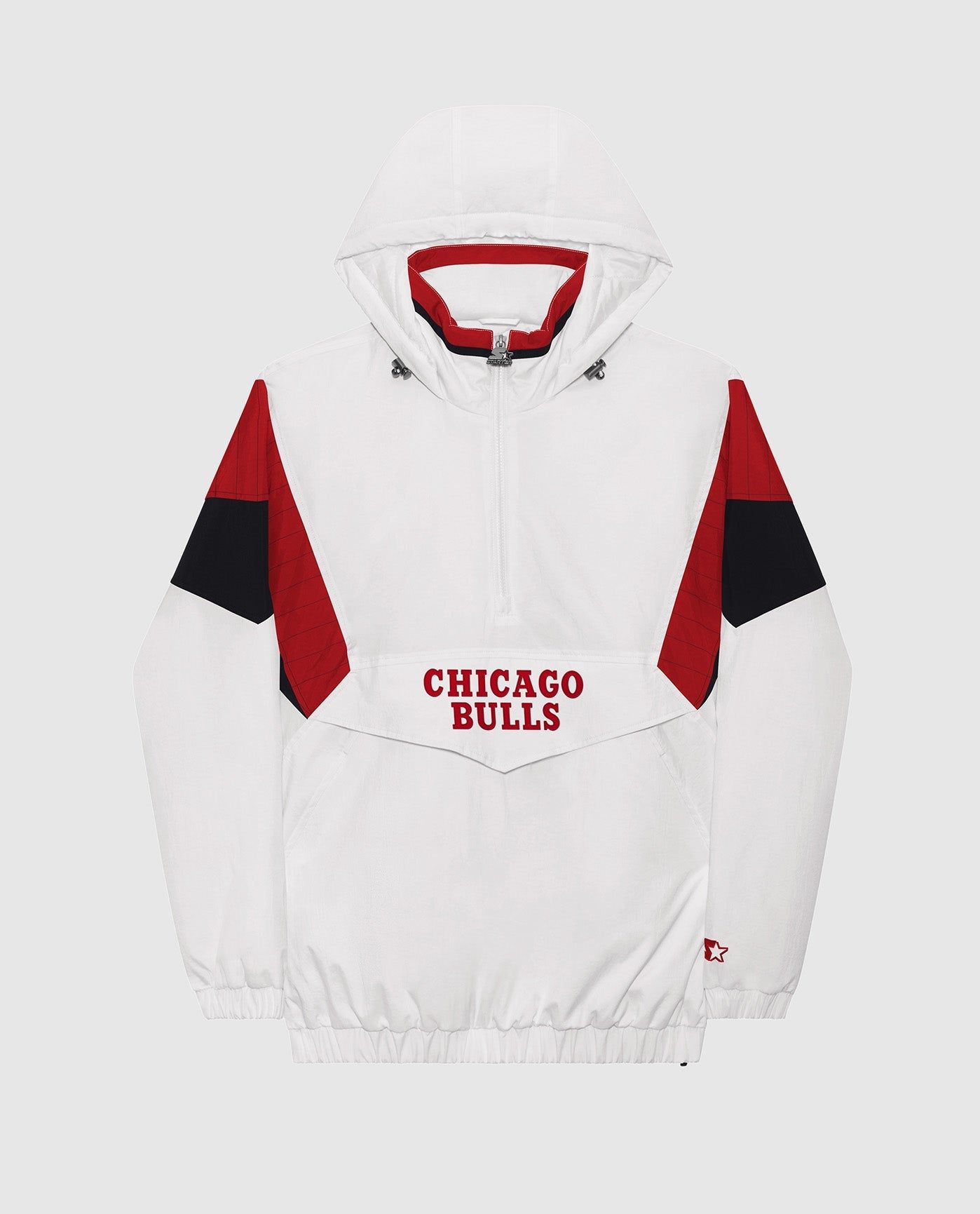 Chicago Bulls Breakaway Nylon Half-Zip Jacket sold by Starter