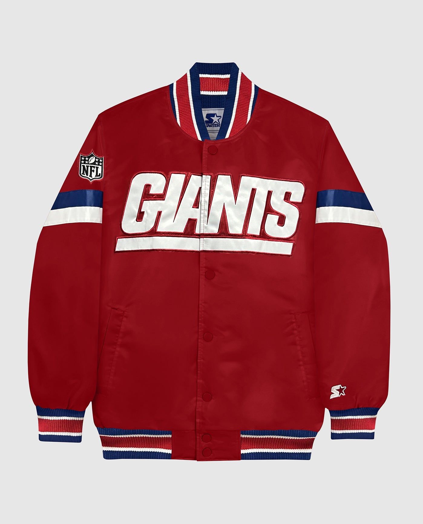 New York Giants Home Game Satin Full Snap Jacket sold by Starter