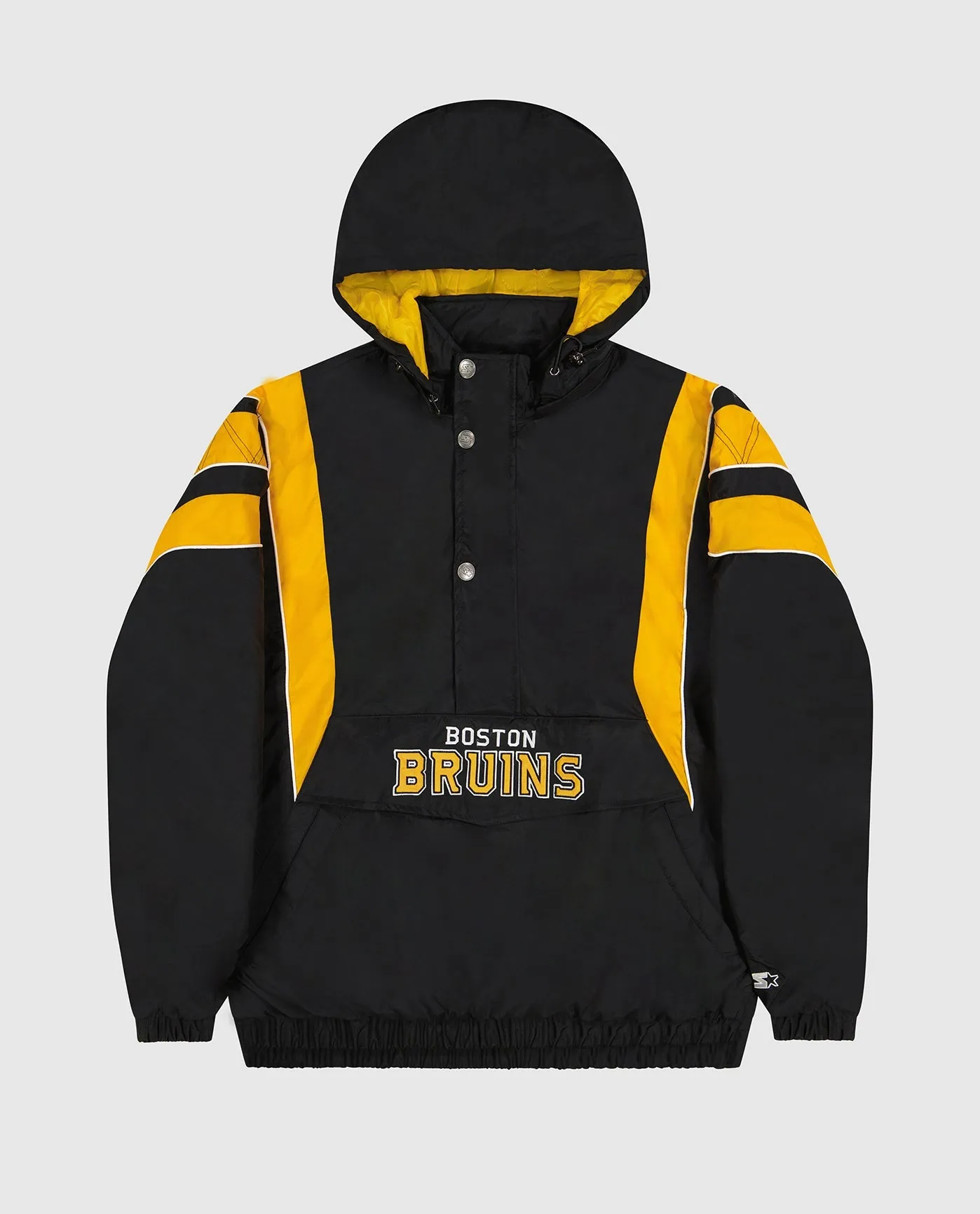 Boston Bruins Pullover Half-Zip Hooded Impact Jacket sold by Starter