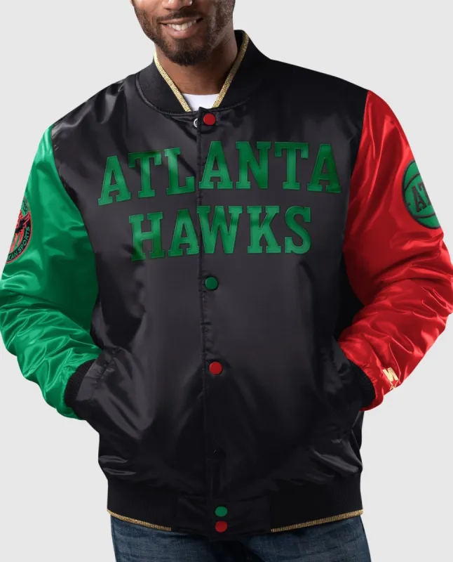 Ty Mopkins Black History Month Atlanta Hawks Full-Snap Jacket made by Starter