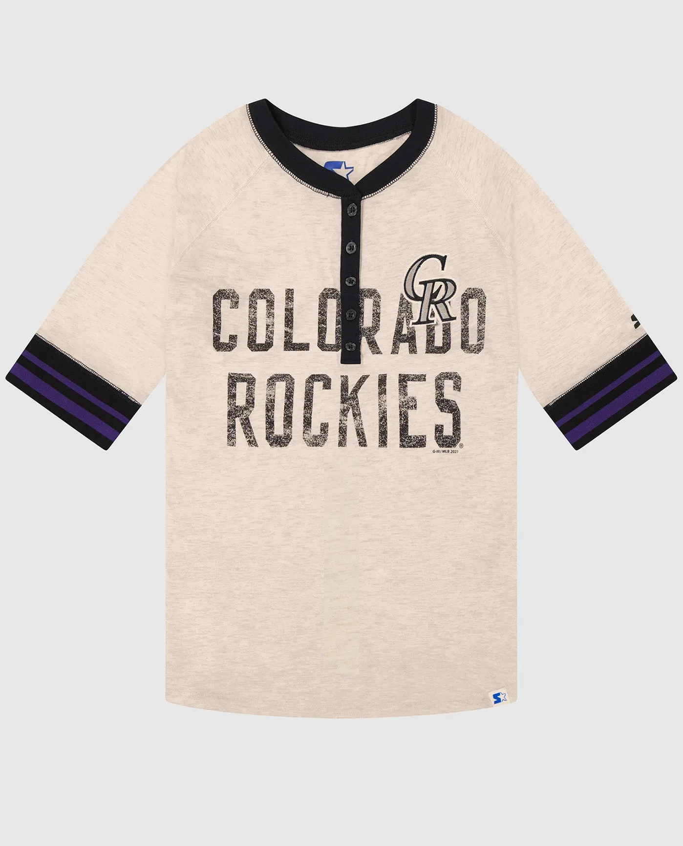 Women's Colorado Rockies First Choice 3/4 Sleeve Shirt sold by Starter