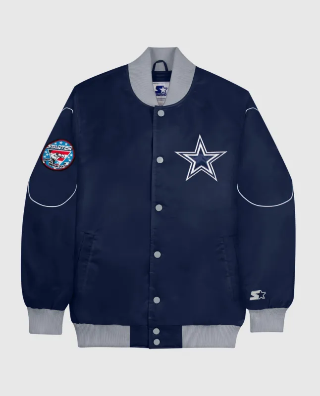 Dallas Cowboys Snap-Front Bomber Jacket sold by Starter