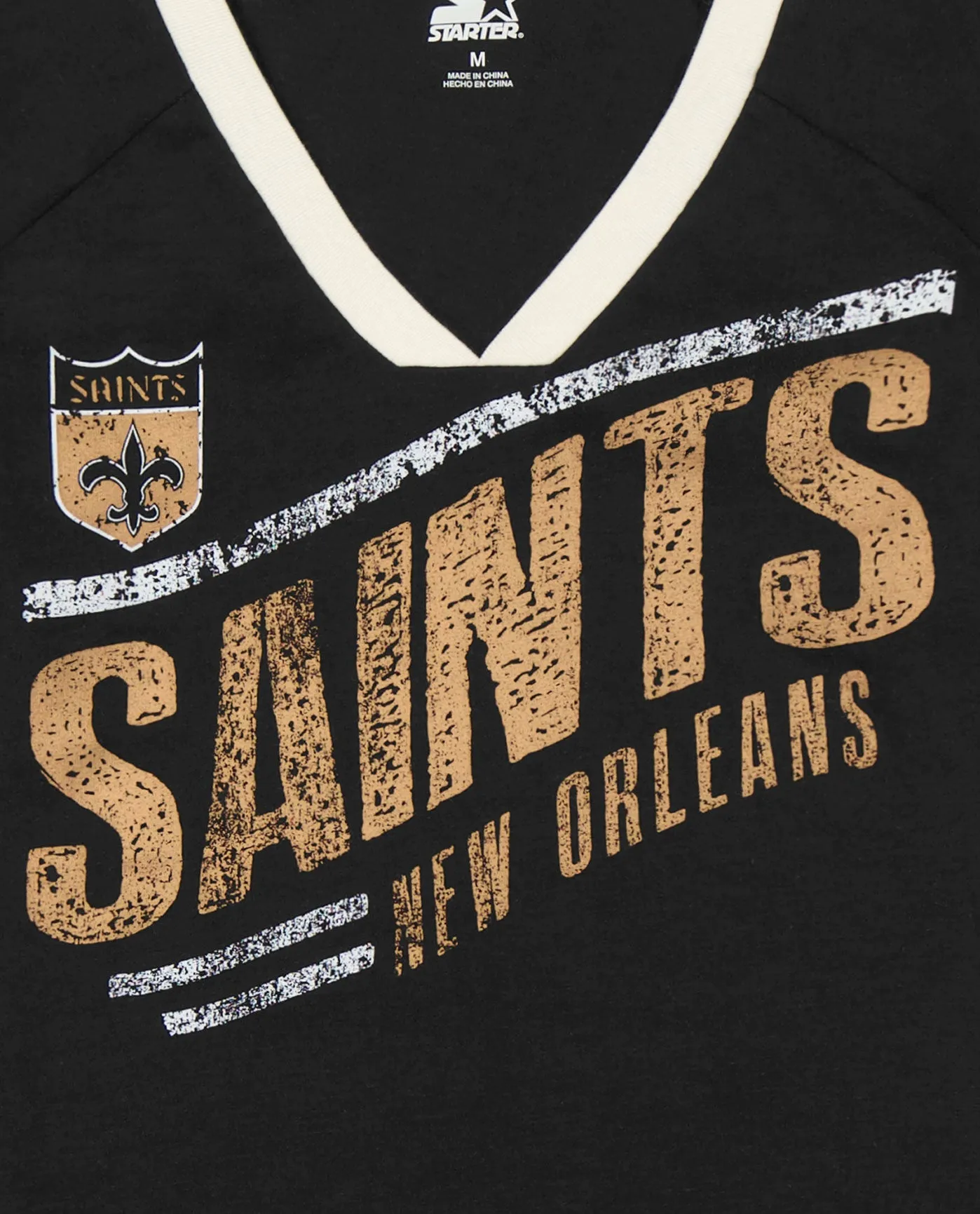 Women's New Orleans Saints Perfect Game V-Neck Shirt sold by Starter product image thumbnail 2
