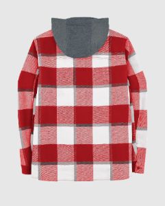 Kansas City Chiefs Sherpa Lined Plaid Jacket sold by Starter