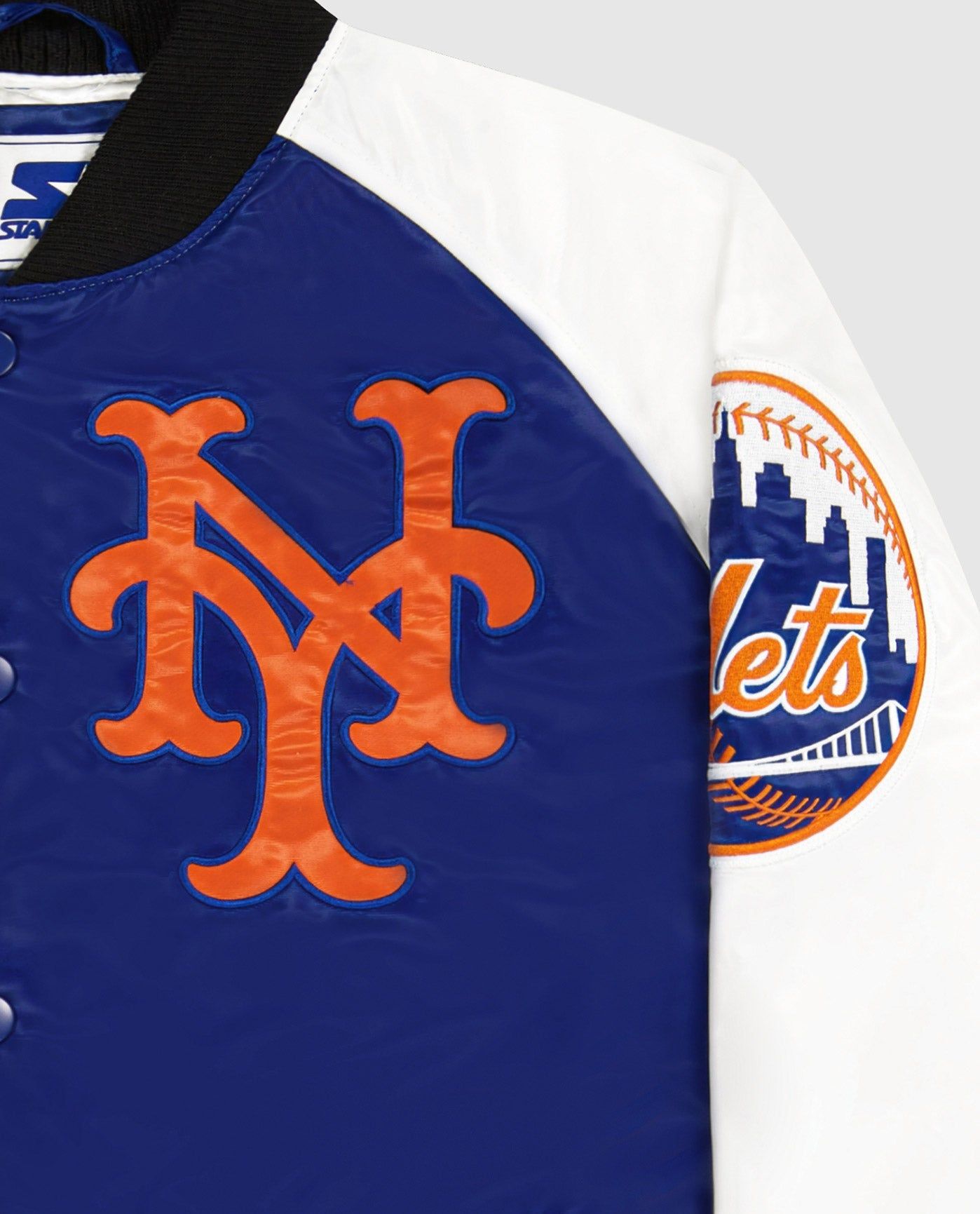 New York Mets Varsity Satin Full-Snap Jacket sold by Starter product image thumbnail 2