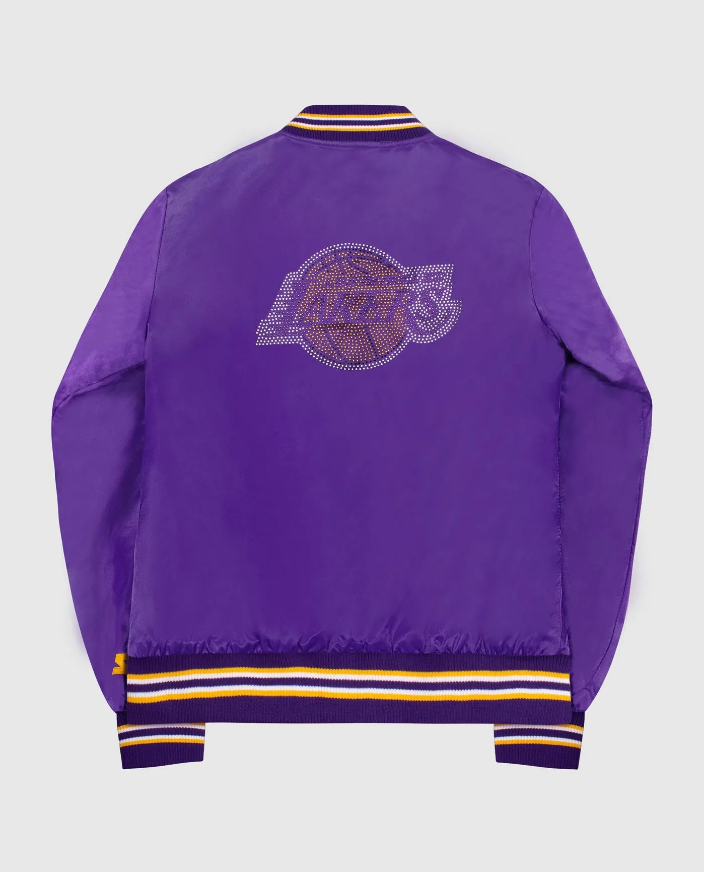 Women's Los Angeles Lakers Varsity Satin Full-Snap Jacket sold by Starter product image thumbnail 4
