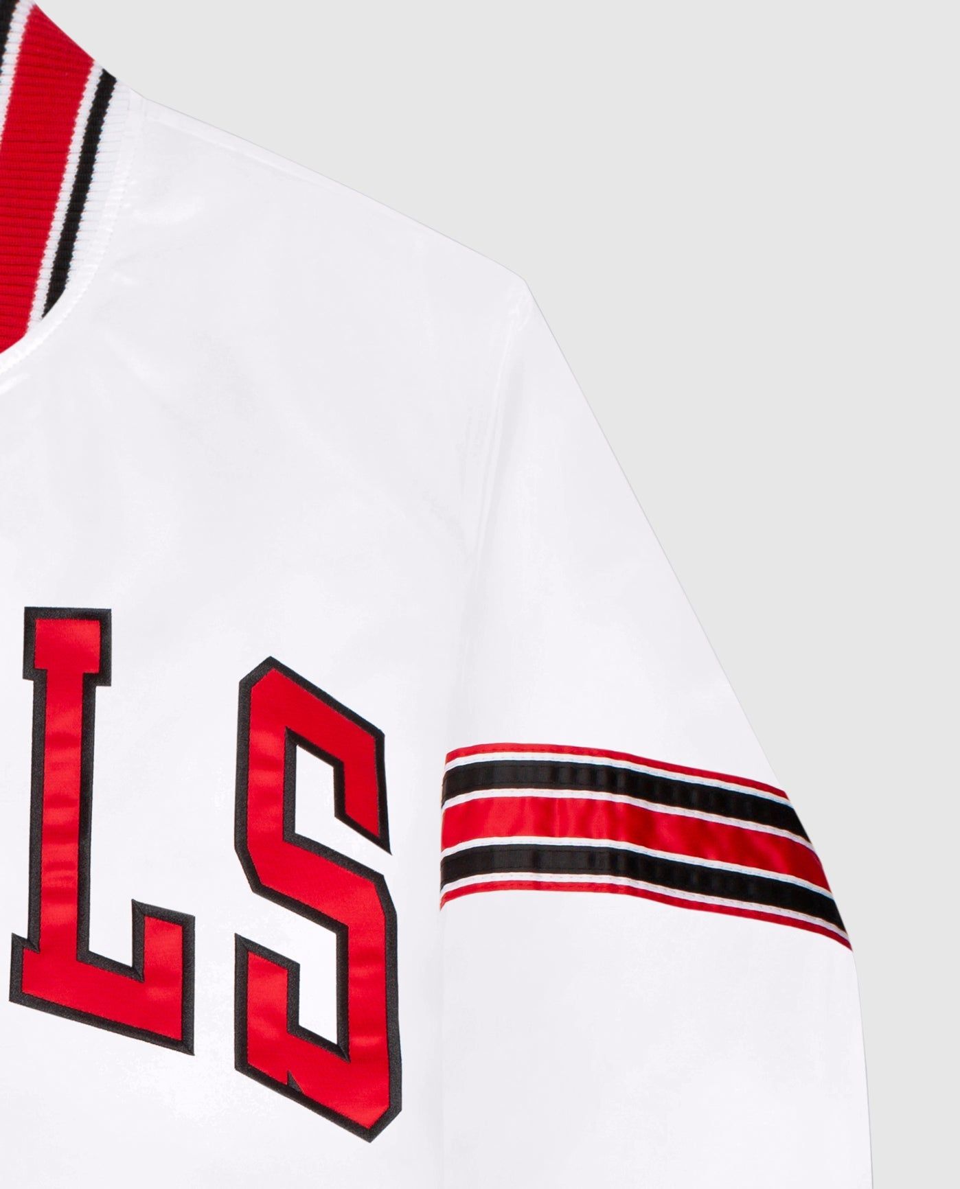 Chicago Bulls Varsity Satin Full-Snap Jacket sold by Starter product image thumbnail 2