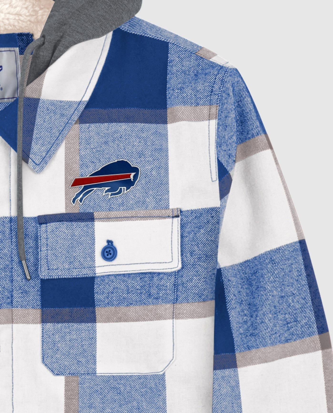 Buffalo Bills Sherpa Lined Plaid Jacket sold by Starter product image thumbnail 2