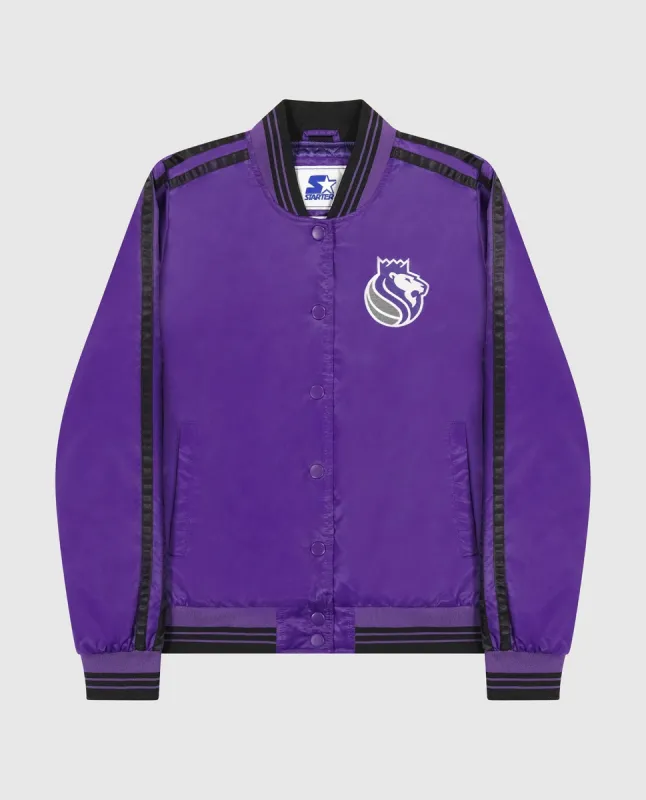 Women's Sacramento Kings Varsity Satin Full-Snap Jacket sold by Starter