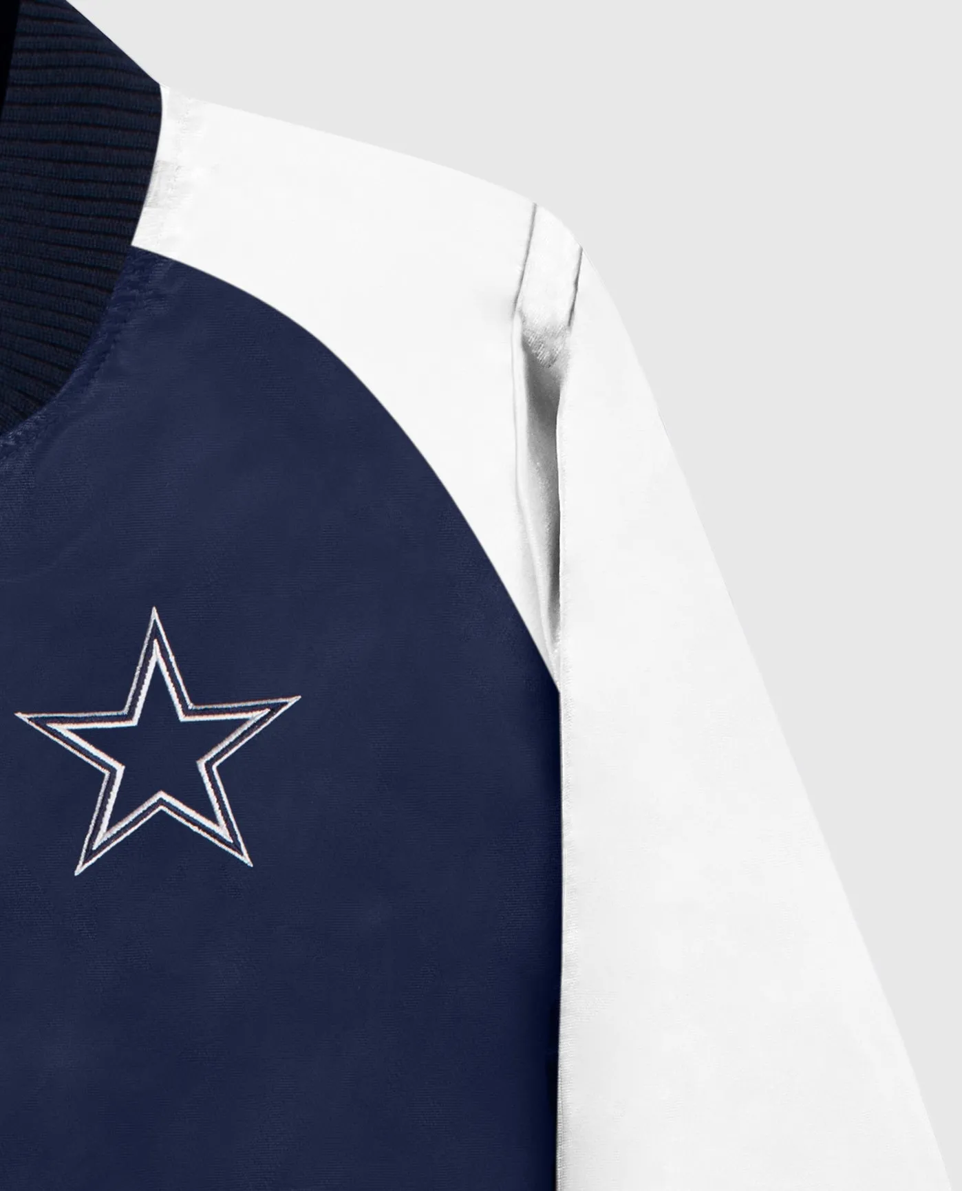 Women's Dallas Cowboys Snap-Front Varsity Satin Jacket sold by Starter product image thumbnail 2
