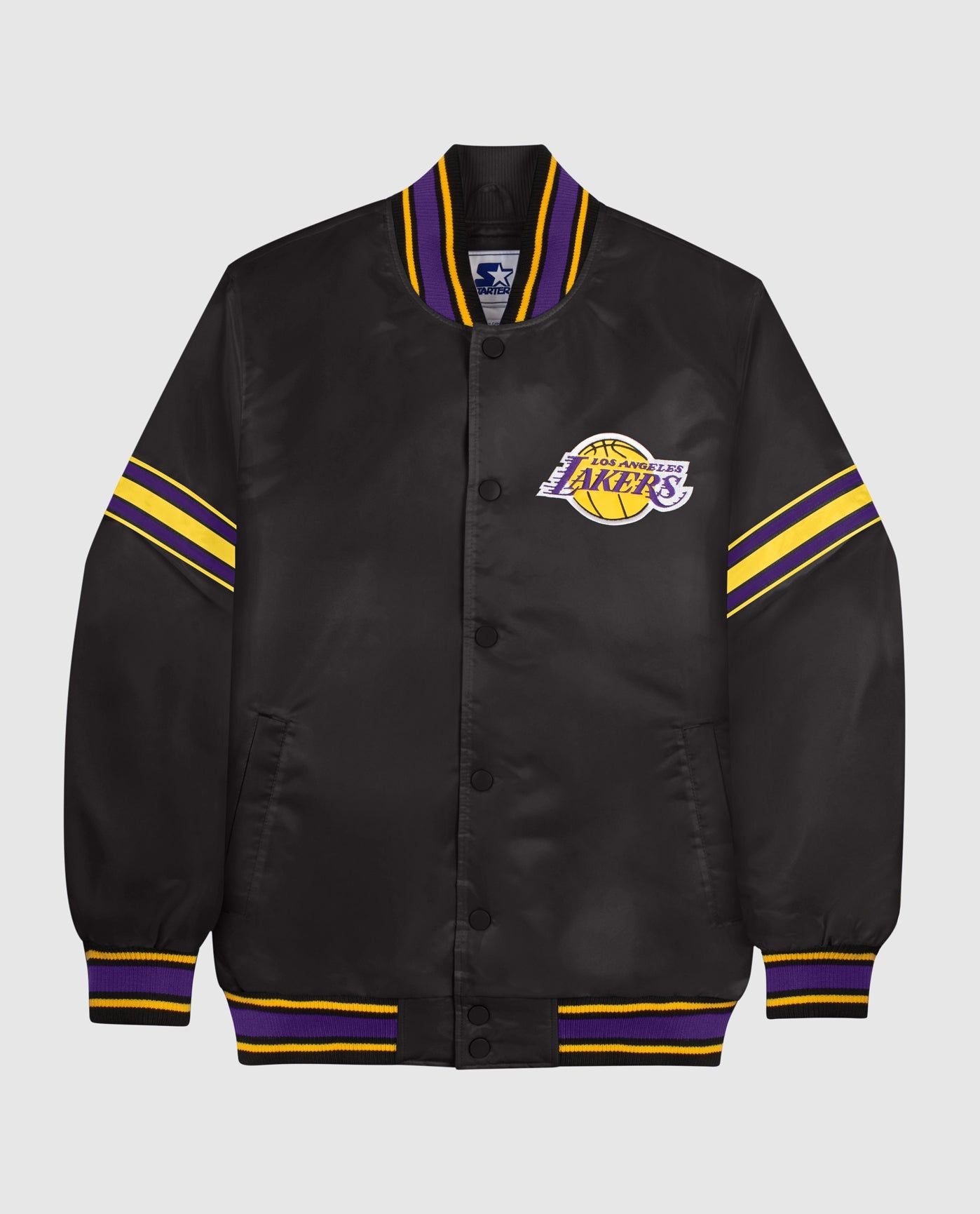 Los Angeles Lakers Satin Full-Snap Jacket sold by Starter
