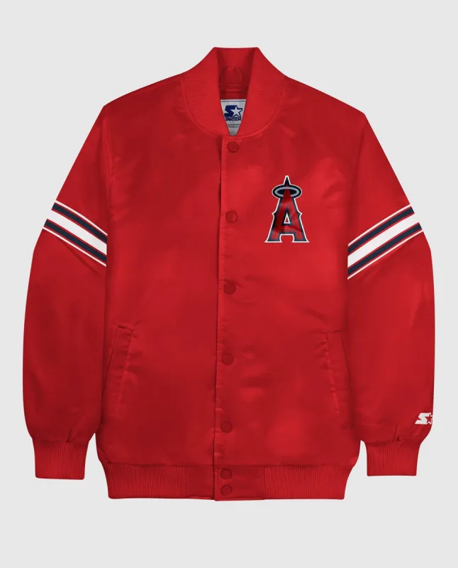 Los Angeles Angels Varsity Satin Full-Snap Jacket sold by Starter