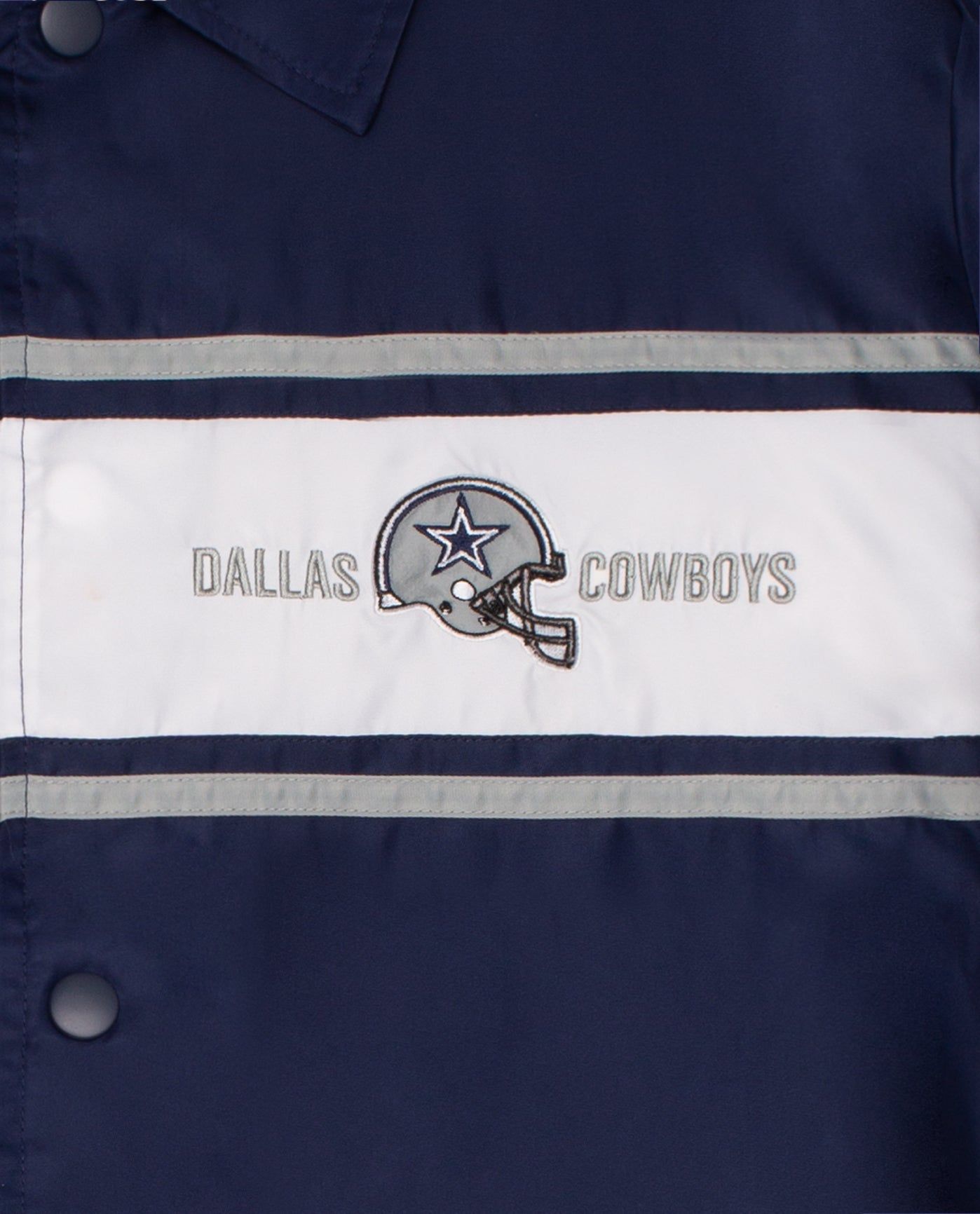 Dallas Cowboys Snap-Front Collared Jacket sold by Starter product image thumbnail 3