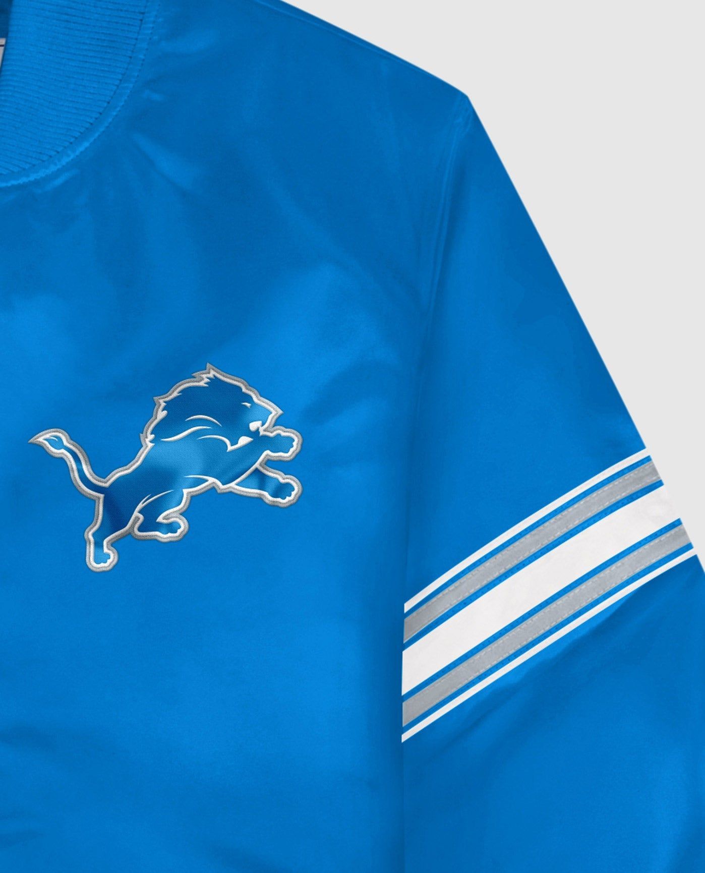 Detroit Lions Varsity Satin Full-Snap Jacket sold by Starter product image thumbnail 2