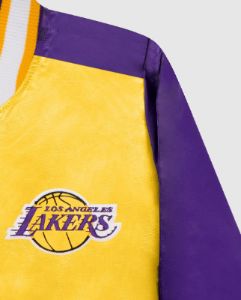 Women's Los Angeles Lakers Varsity Satin Full-Snap Jacket sold by Starter
