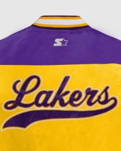Women's Los Angeles Lakers Varsity Satin Full-Snap Jacket sold by Starter