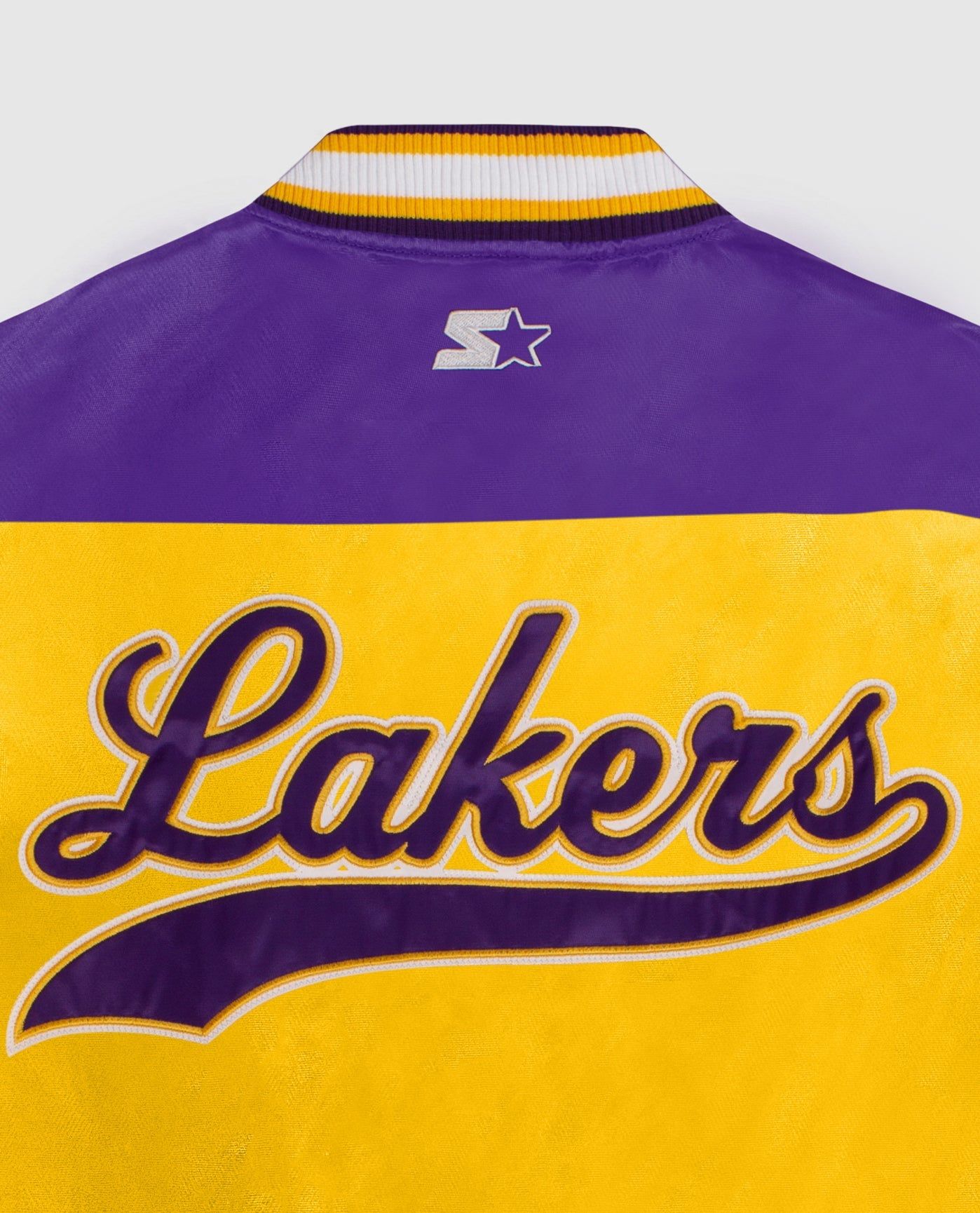 Women's Los Angeles Lakers Varsity Satin Full-Snap Jacket sold by Starter product image thumbnail 3
