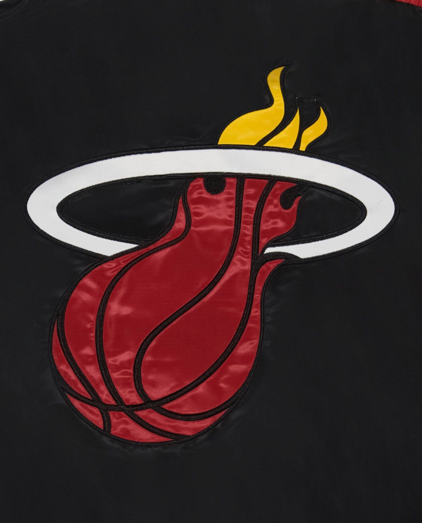 Miami Heat Varsity Satin Full-Snap Jacket sold by Starter product image thumbnail 3
