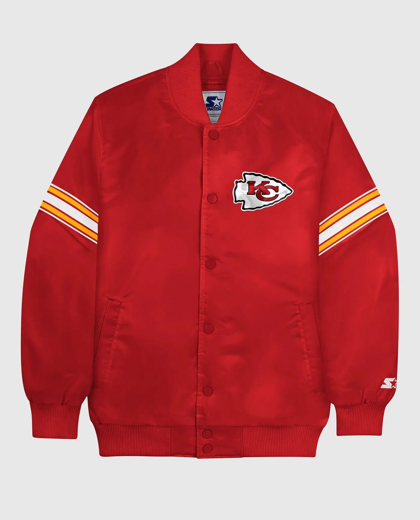 Kansas City Chiefs Varsity Satin Full-Snap Jacket sold by Starter