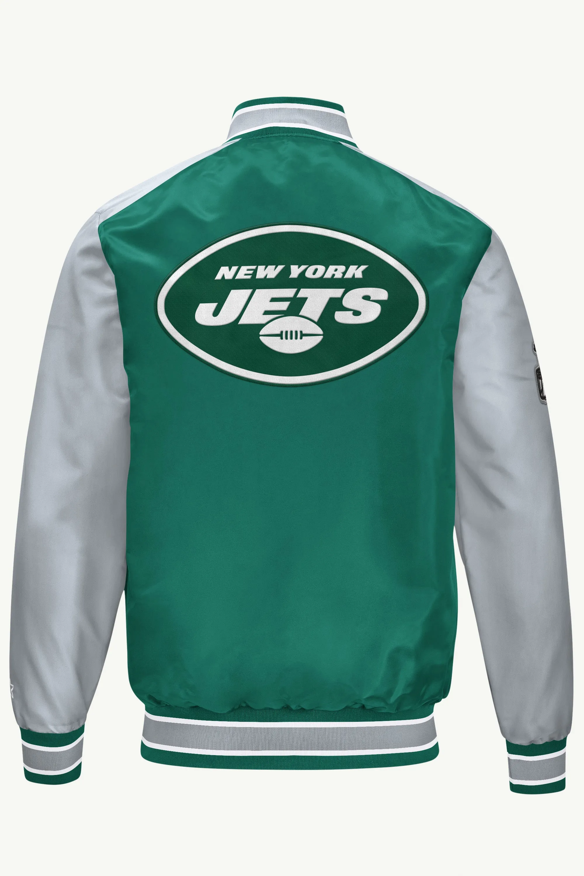 MENS NEW YORK JETS SATIN VARSITY JACKET sold by Starter product image thumbnail 3