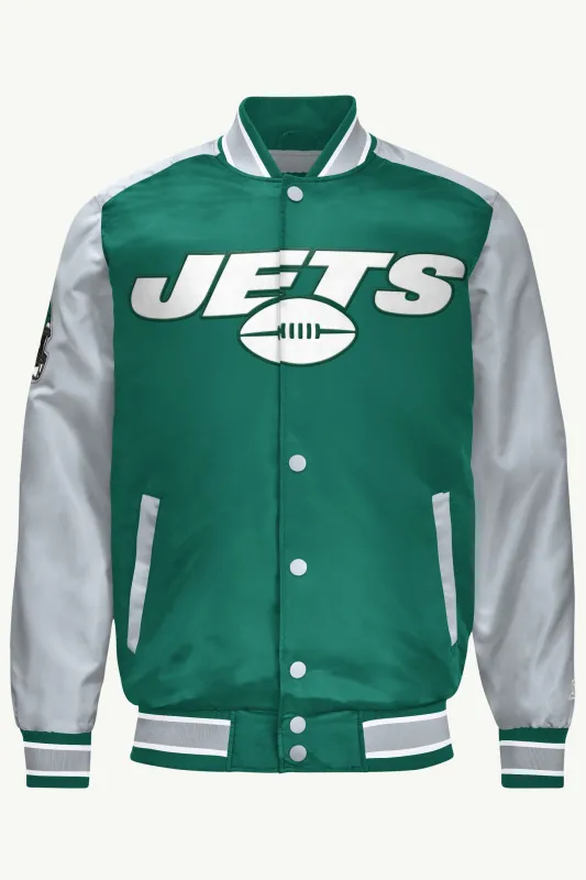MENS NEW YORK JETS SATIN VARSITY JACKET sold by Starter