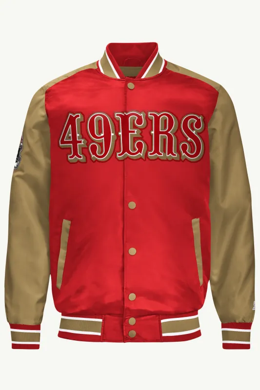 MENS SAN FRANCISCO 49ERS SATIN VARSITY JACKET sold by Starter