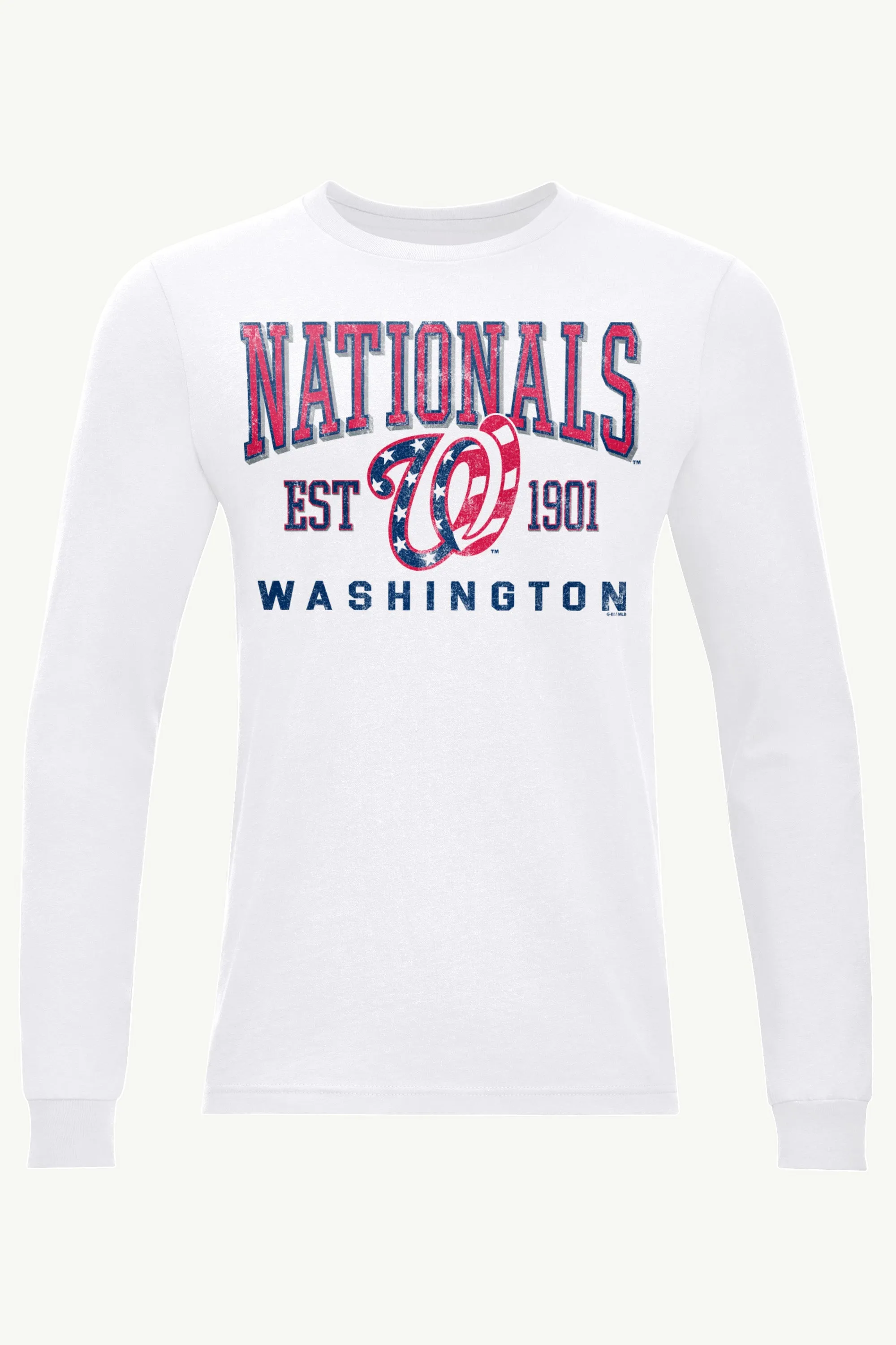 MENS WASHINGTON NATIONALS RETRO LONG SLEEVE T SHIRT sold by Starter