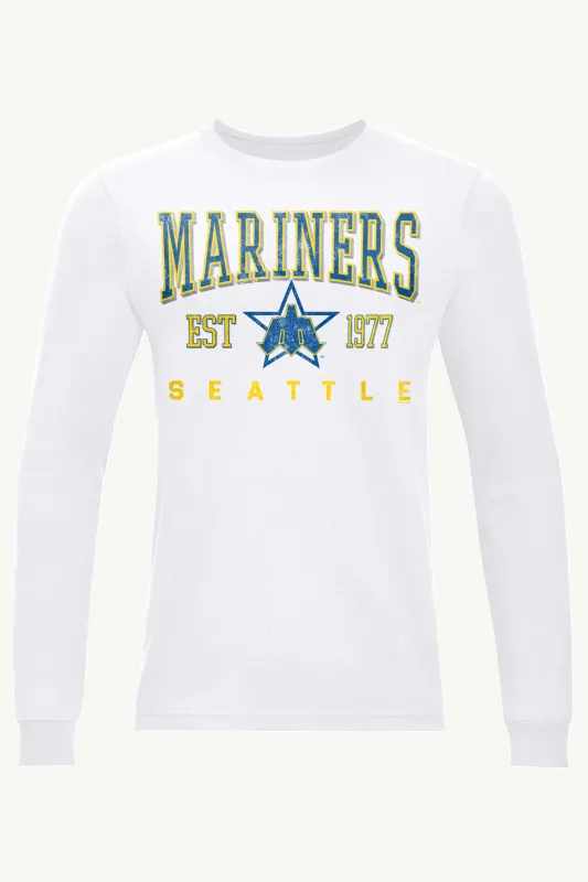 MENS SEATTLE MARINERS RETRO LONG SLEEVE T SHIRT sold by Starter