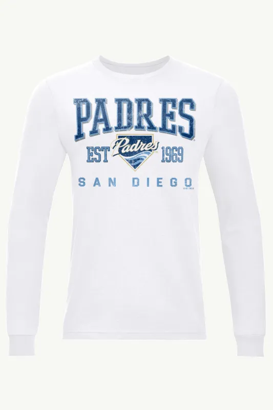 MENS SAN DIEGO PADRES RETRO LONG SLEEVE T SHIRT sold by Starter