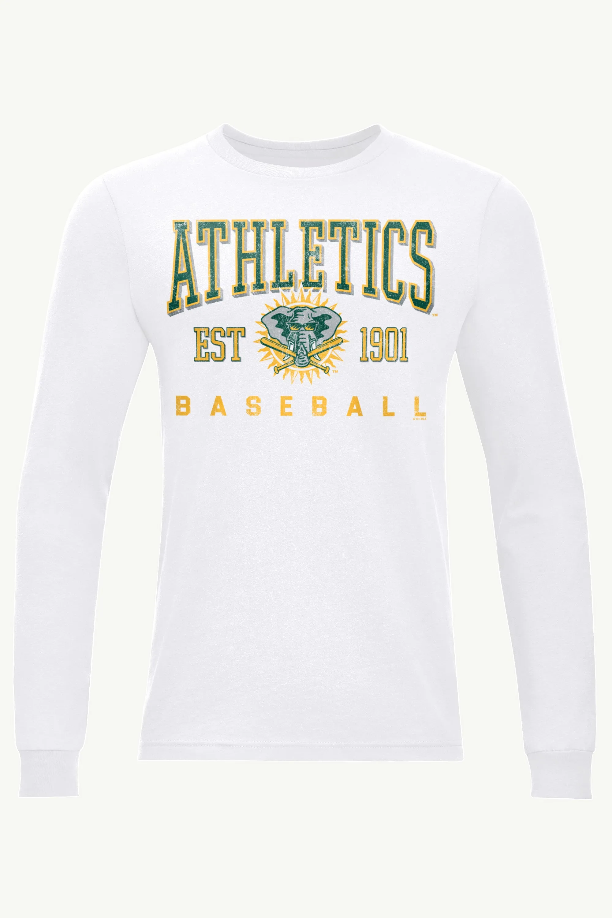 MENS ATHLETICS RETRO LONG SLEEVE T SHIRT sold by Starter