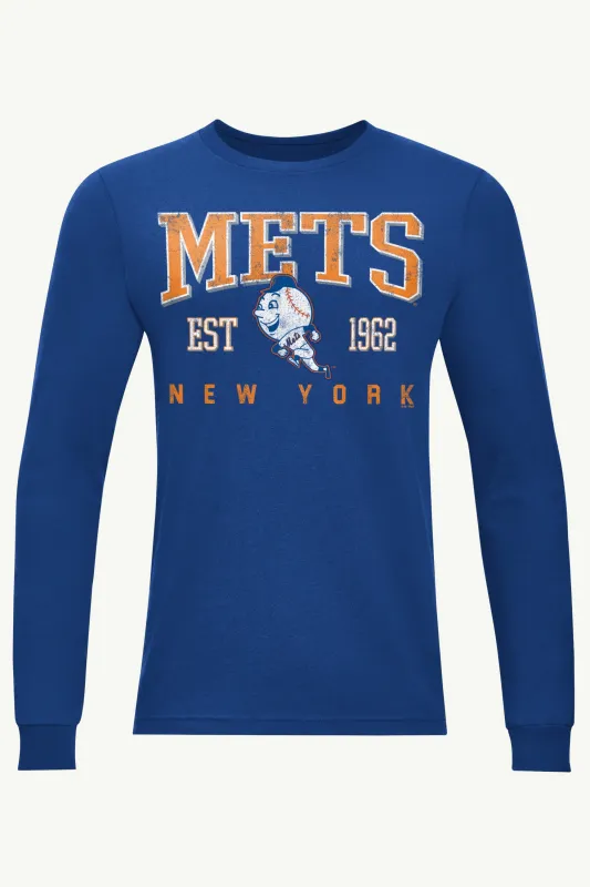 MENS NEW YORK METS RETRO LONG SLEEVE T SHIRT sold by Starter