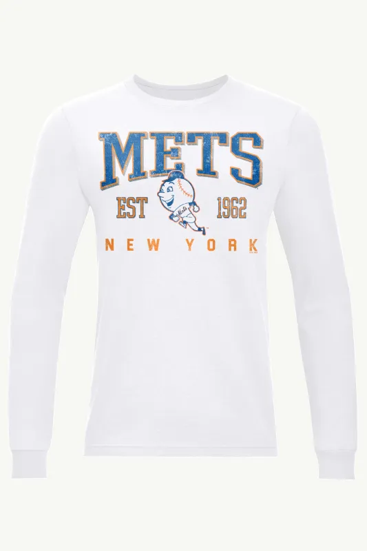 MENS NEW YORK METS RETRO LONG SLEEVE T SHIRT sold by Starter