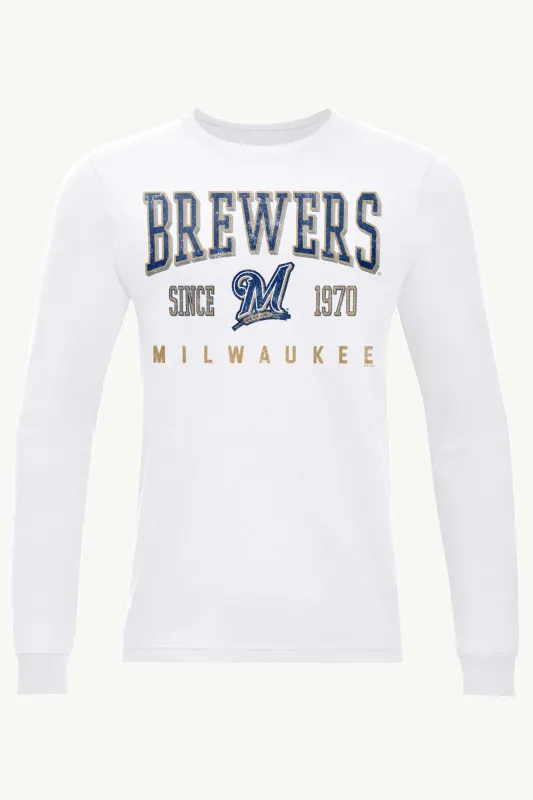 MENS MILWAUKEE BREWERS RETRO LONG SLEEVE T SHIRT sold by Starter