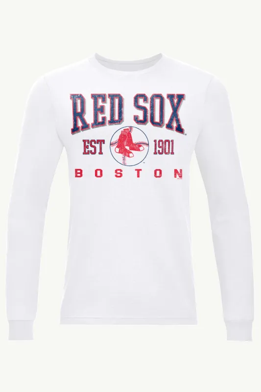 MENS BOSTON RED SOX RETRO LONG SLEEVE T SHIRT sold by Starter