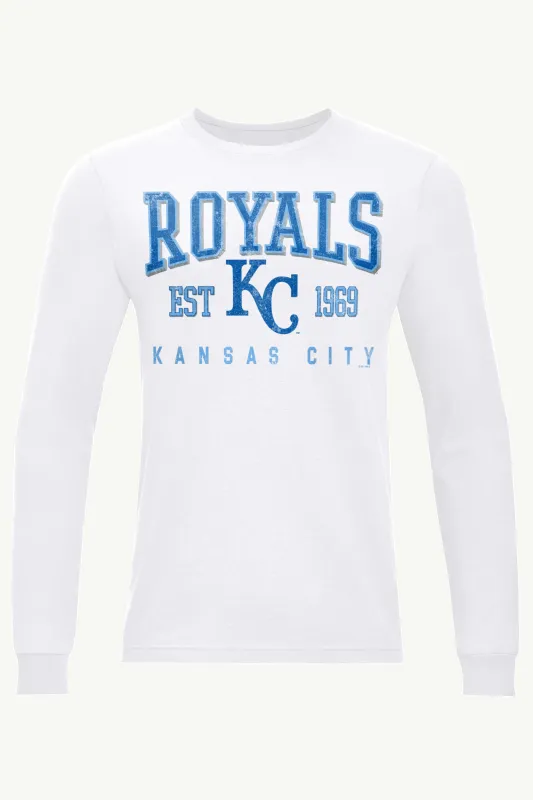 MENS KANSAS CITY ROYALS RETRO LONG SLEEVE T SHIRT sold by Starter