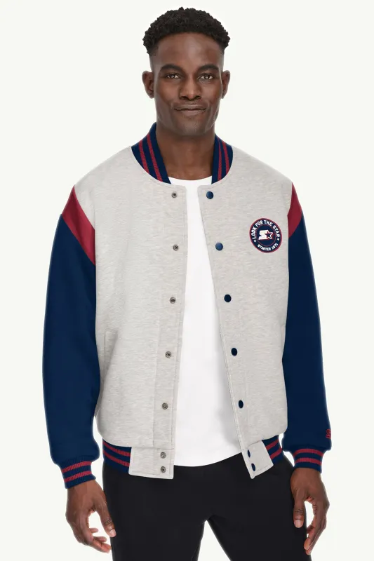 MENS STARTER HEAVYWEIGHT FLEECE VARSITY JACKET sold by Starter